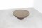 Brutalist Round Coffee Table with a Brown or Green Slate Top, 1970s, Image 3