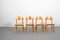 Pine Wood Dining Chairs by Rainer Daumiller, 1970s, Set of 4 3