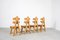 Solid Oak Brutalist Chairs, 1970s, Set of 4 5