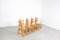 Solid Oak Brutalist Chairs, 1970s, Set of 4 2