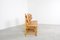 Solid Oak Brutalist Chairs, 1970s, Set of 4 4