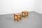 Mid-Century Solid Pine Slat Stools, Sweden, 1960s, Set of 2, Image 2