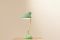 Mint Green Metal & Brass Desk Lamp, 1950s 2