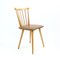 Mid-Century Chair in Oak & Leatherette, Czechoslovakia, 1960s, Image 9