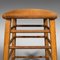 Large Vintage English Pine Artists Stool With Suede Seat, 1960s 6