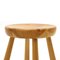 Solid Pine Stool, 1960s, Image 11