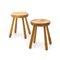 Solid Pine Stool, 1960s 1