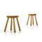 Solid Pine Stool, 1960s, Image 3