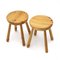 Solid Pine Stool, 1960s 4
