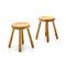 Solid Pine Stool, 1960s, Image 2