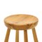 Solid Pine Stool, 1960s, Image 10
