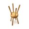 Solid Pine Stool, 1960s, Image 12