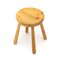 Solid Pine Stool, 1960s 6