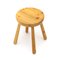 Solid Pine Stool, 1960s, Image 6