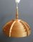 Wood Pendant Lamp by Hans-Agne Jakobsson for Ellysett MCM, 1960s 9