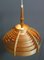 Wood Pendant Lamp by Hans-Agne Jakobsson for Ellysett MCM, 1960s 4