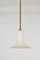 White Metal Pendant Lamp by Sándor Heller, 1970s, Image 1