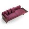 Bordeaux Fabric & Smoked Oak Chaplin Sofa from Collector 3