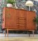 Danish Teak Highboard with Bar Cabinet and Drawers, Image 14