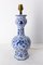 French Ceramic Table Lamp in the Delft Style, 1960 1