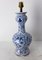 French Ceramic Table Lamp in the Delft Style, 1960, Image 3