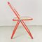 Red Plia Folding Chairs by Giancarlo Piretti for Anonima Castelli, 1970s, Set of 3 4