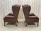 Chesterfield Sessel aus Braunem Leder, 1970er, 2er Set 6