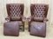 Chesterfield Armchairs in Brown Leather, 1970s, Set of 2 7