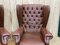 Chesterfield Armchairs in Brown Leather, 1970s, Set of 2 14