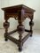Tavolino antico in stile rinascimentale con intarsi in quercia ed ebano, Immagine 10