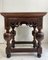 Antique Dutch Renaissance Style Side Table with Oak and Ebony Inlay 3