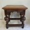 Antique Dutch Renaissance Style Side Table with Oak and Ebony Inlay 13