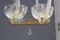 Hängelampe aus Murano Glas und Messing von Barovier, 1950er 8