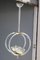 Lampada a sospensione in vetro di Murano e ottone di Barovier, anni '50, Immagine 1