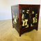 Small Oriental Red Lacquered Cabinet, 1970s 2