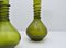 Carafe ou Vase Vert avec Fil de Verre par Jacob E. Bang pour Holmegaard, Danemark, Set de 2 8