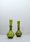 Grüne Karaffe oder Vase mit Glasdraht von Jacob E. Bang für Holmegaard, Dänemark, 2er Set 4