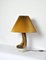 Organic Shaped Table Lamp in Warm Brown Colors by Axella Stentøj, Denmark, 1970s 2