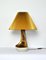 Organic Shaped Table Lamp in Warm Brown Colors by Axella Stentøj, Denmark, 1970s 3