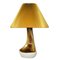 Organic Shaped Table Lamp in Warm Brown Colors by Axella Stentøj, Denmark, 1970s 1