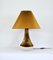 Organic Shaped Table Lamp in Warm Brown Colors by Axella Stentøj, Denmark, 1970s 4