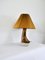 Organic Shaped Table Lamp in Warm Brown Colors by Axella Stentøj, Denmark, 1970s 5