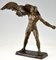 Art Deco Bronzeskulptur eines Menschen mit Adler von Georges Gory 7