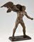 Art Deco Bronzeskulptur eines Menschen mit Adler von Georges Gory 2