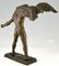 Art Deco Bronzeskulptur eines Menschen mit Adler von Georges Gory 5