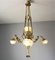 French Art Nouveau Ceiling Light, Image 9