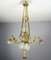 Französische Jugendstil Deckenlampe 10