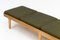 Long Danish Bench in Oak and Green, 1960s, Image 7
