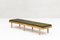 Long Danish Bench in Oak and Green, 1960s, Image 1