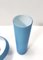 Postmodern Light Blue Cased Murano Glass Vases by Carlo Moretti, Italy, Set of 2 5